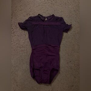 Body wrappers burgundy leotard